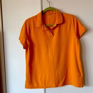 Lands’ End, boys polo,gold sz16, excellent cond, cotton.